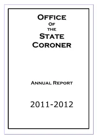 Office State Coroner 2011-2012