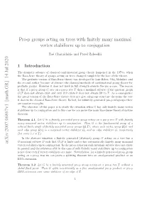 Pro-P Groups Acting on Trees with Finitely Many Maximal Vertex Stabilizers up to Conjugation