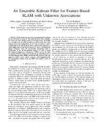 An Ensemble Kalman Filter for Feature-Based SLAM with Unknown Associations