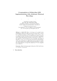 Cryptanalysis of White-Box DES Implementations with Arbitrary External Encodings