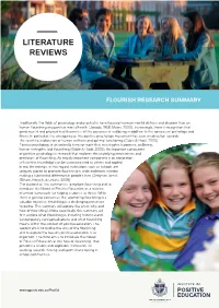 Flourish Research Summary