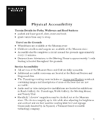Physical Accessibility Guide