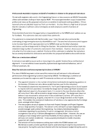 Professionals Australia's Response on Behalf of Members in Relation to The