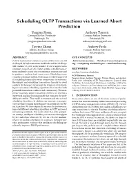 Scheduling OLTP Transactions Via Learned Abort Prediction