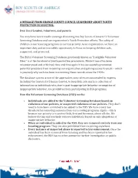 A Message from Orange County Council Leadership About Youth Protection in Scouting