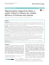 A Simple Method to Enhance the Catalytic Efficiency of Lichenase and Xylanase Xinzhe Wang, Huihua Ge, Dandan Zhang, Shuyu Wu and Guangya Zhang*