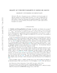 Arxiv:2101.02732V1 [Math.GR] 7 Jan 2021 Then Ngop,Se[ See Groups, in Real