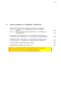 From Networking to Tensegrity Organization