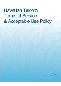 Hawaiian Telcom Terms of Service for Residential Customers