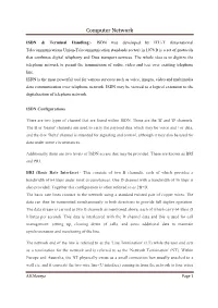 ISDN & Terminal Handling