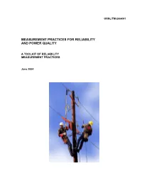 Reliability and Power Quality