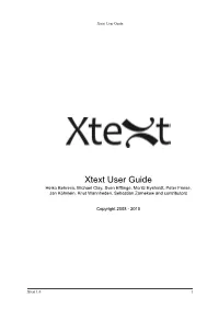 Xtext User Guide