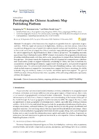 Developing the Chinese Academic Map Publishing Platform