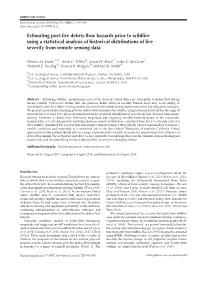 Estimating Post-Fire Debris-Flow Hazards Prior to Wildfire Using a Statistical Analysis of Historical Distributions of Fire Severity from Remote Sensing Data