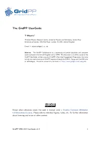 The Gridpp Userguide