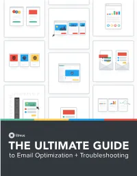 THE ULTIMATE GUIDE to Email Optimization + Troubleshooting