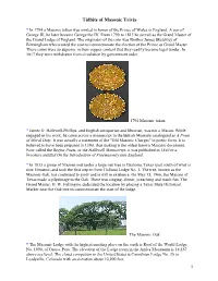 Tidbits of Masonic Trivia