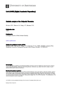 Cladistic Analysis of the Cirripedia Thoracica