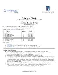 Cologuard Classic Second-Round Notes