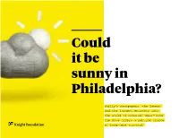 Could It Be Sunny in Philadelphia? [PDF]