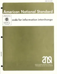 Federal Information Processing Standards Publication: Code For