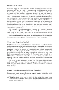 First-Order Logic in a Nutshell Syntax
