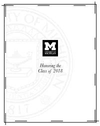 Honoring the Class of 2018