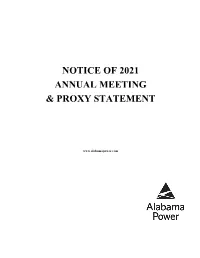 Notice of 2021 Annual Meeting & Proxy Statement