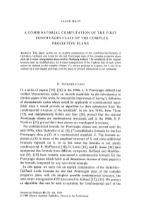 A Combinatorial Computation of the First Pontryagin Class of the Complex Projective Plane