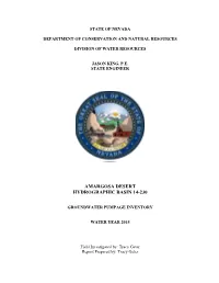 Amargosa Desert Hydrographic Basin 14-230