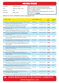 Discount Order Form (PDF)