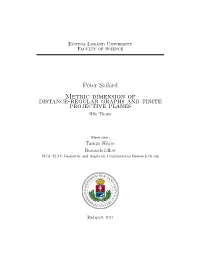 Péter Szilárd Metric Dimension of Distance-Regular Graphs and Finite