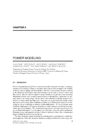 Power Modeling