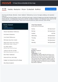 14 Bus Time Schedule & Line Route
