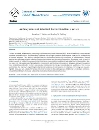 Anthocyanins and Intestinal Barrier Function: a Review