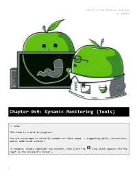 Chapter 0X9: Dynamic Monitoring (Tools)