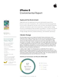 Iphone 8 Environmental Report