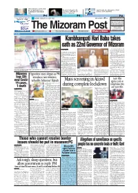 PM Mizoram Mps Request Inclusion of Border Issue in Parliament Session