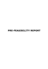 Pre-Feasibility Report