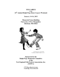 Syllabus, 2011