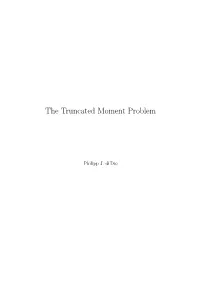 The Truncated Moment Problem