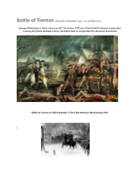Battle of Trenton (From Britishbattles.Com - No Attribution)