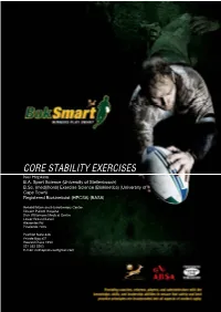 Front Page Heading Core Stability Exercises