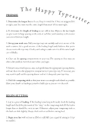 Principles of Typesetting