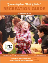 Recreation Guide Autumn 2020