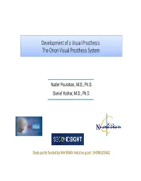 The Orion Visual Prosthesis System