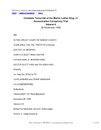 Vol 8, Transcript of 1999 MLK, Jr. Assassination