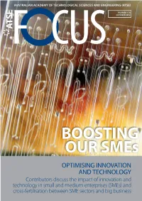 Boosting Our Smes: Optimising Innovation and Technology