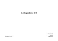 Building Statistics, 2013