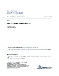 Extending Ethos in Digital Rhetorics
